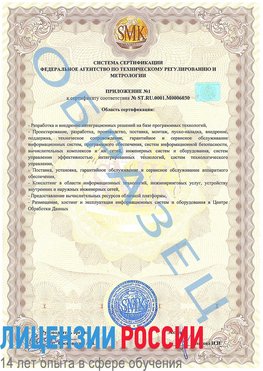 Образец сертификата соответствия (приложение) Дубна Сертификат ISO 27001